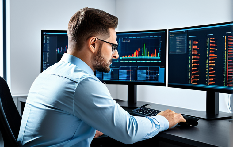 **
"A cybersecurity consultant in a modern office setting, fully clothed in professional attire, analyzing network traffic data on multiple monitors, safe for work, appropriate content, perfect anatomy, natural proportions, high-quality rendering, professional and family-friendly."
**