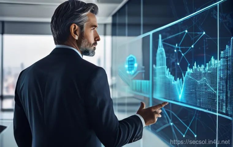 보안 솔루션 컨설팅 실패 사례와 교훈 - **Prompt:** A cybersecurity consultant, a man in his late 40s, and a female business executive, in h...