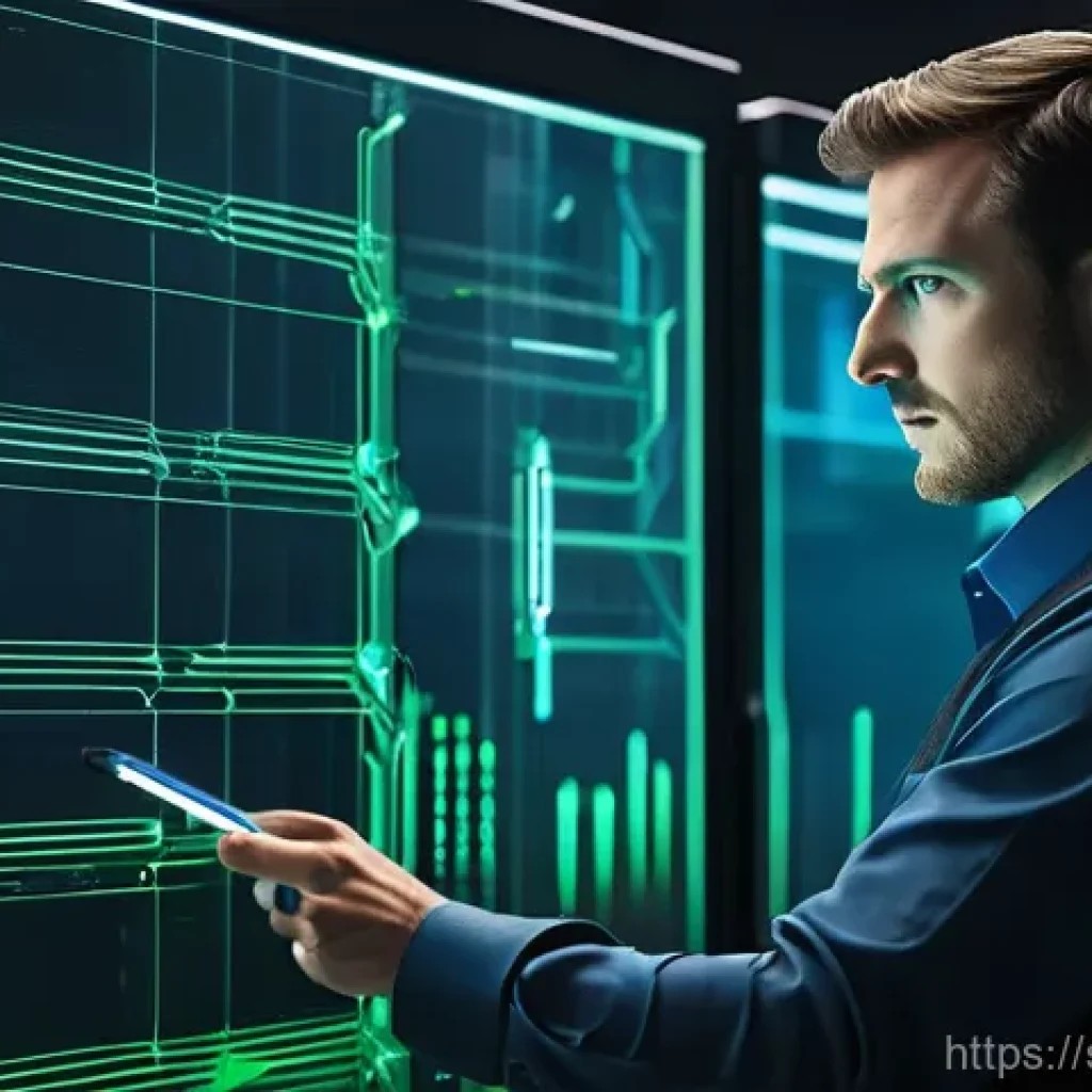보안 컨설팅 실무에서 자주 사용하는 툴 - **Cyber Threat Scout: Nessus in Action**
A highly skilled cybersecurity consultant, wearing a sl...