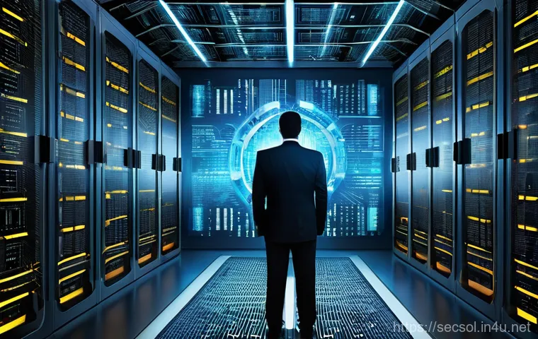 보안 컨설턴트를 위한 네트워크 보안 기본 - **Prompt:** A male Chief Information Security Officer (CISO) in his late 40s, wearing a sharp busine...